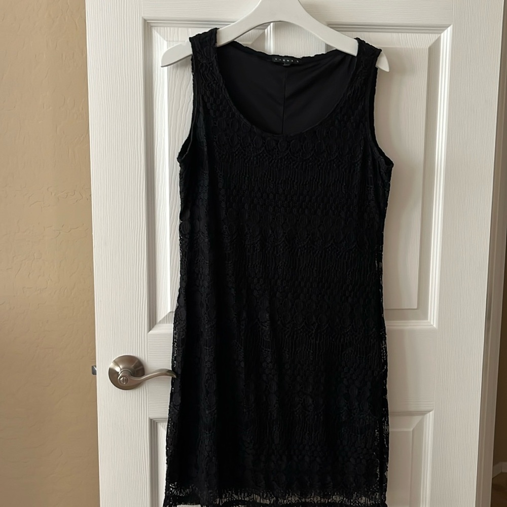 TRIANA B. Black Lace Dress